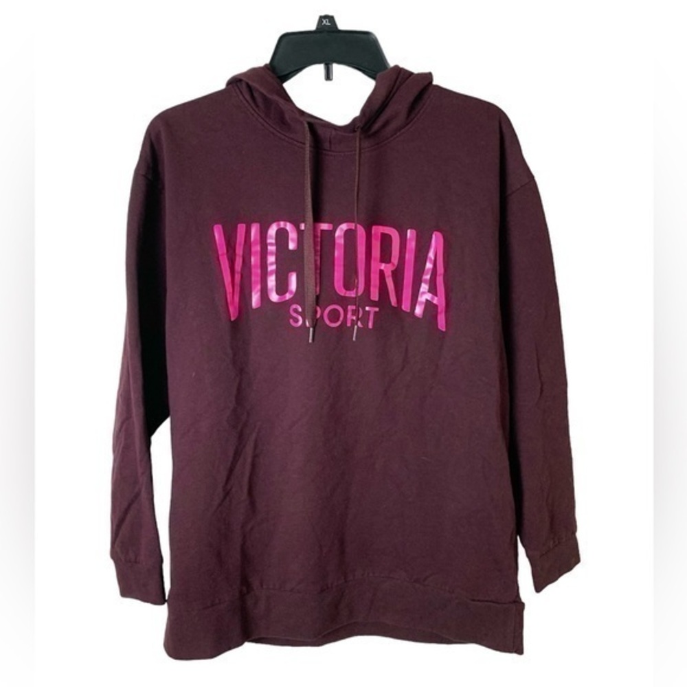 Victoria Secret Hoodie Purple Hot Neon Pink Size M